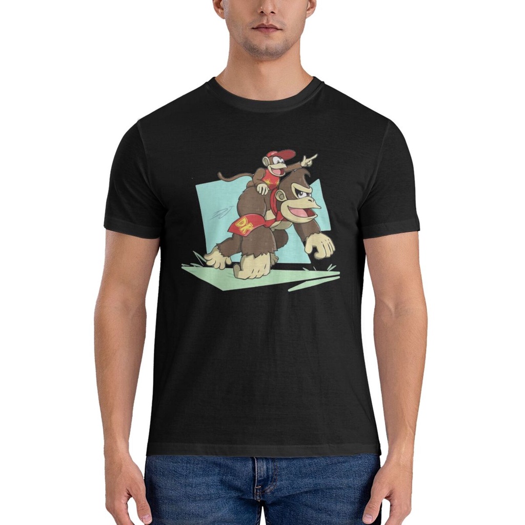 Áo thun Donkey Kong và Diddy Kong 100% Cotton tùy chỉnh dành cho nam