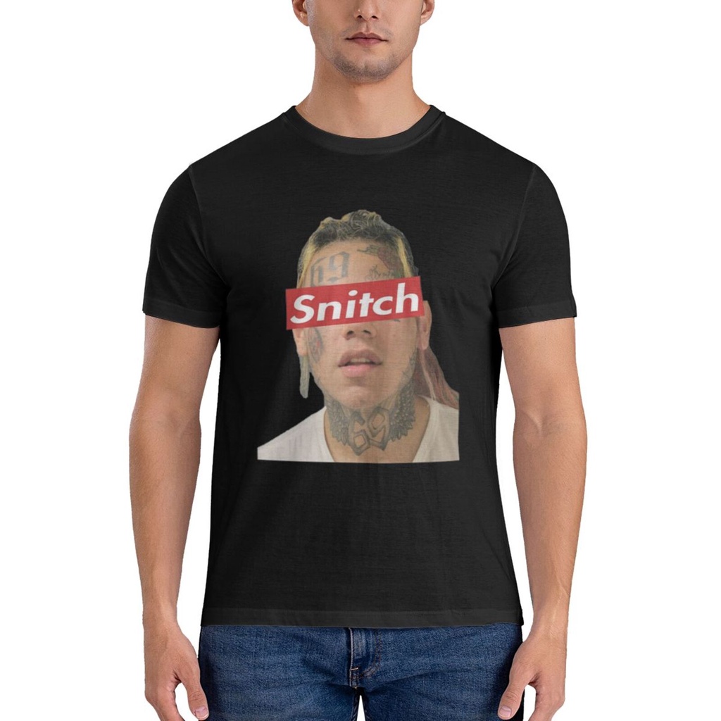 Tekashi 6Ix9Ine Snitch Parody Oldskool Nam Thời Trang Thiết Kế Tùy Chỉnh Áo Làm Từ 100% Cotton