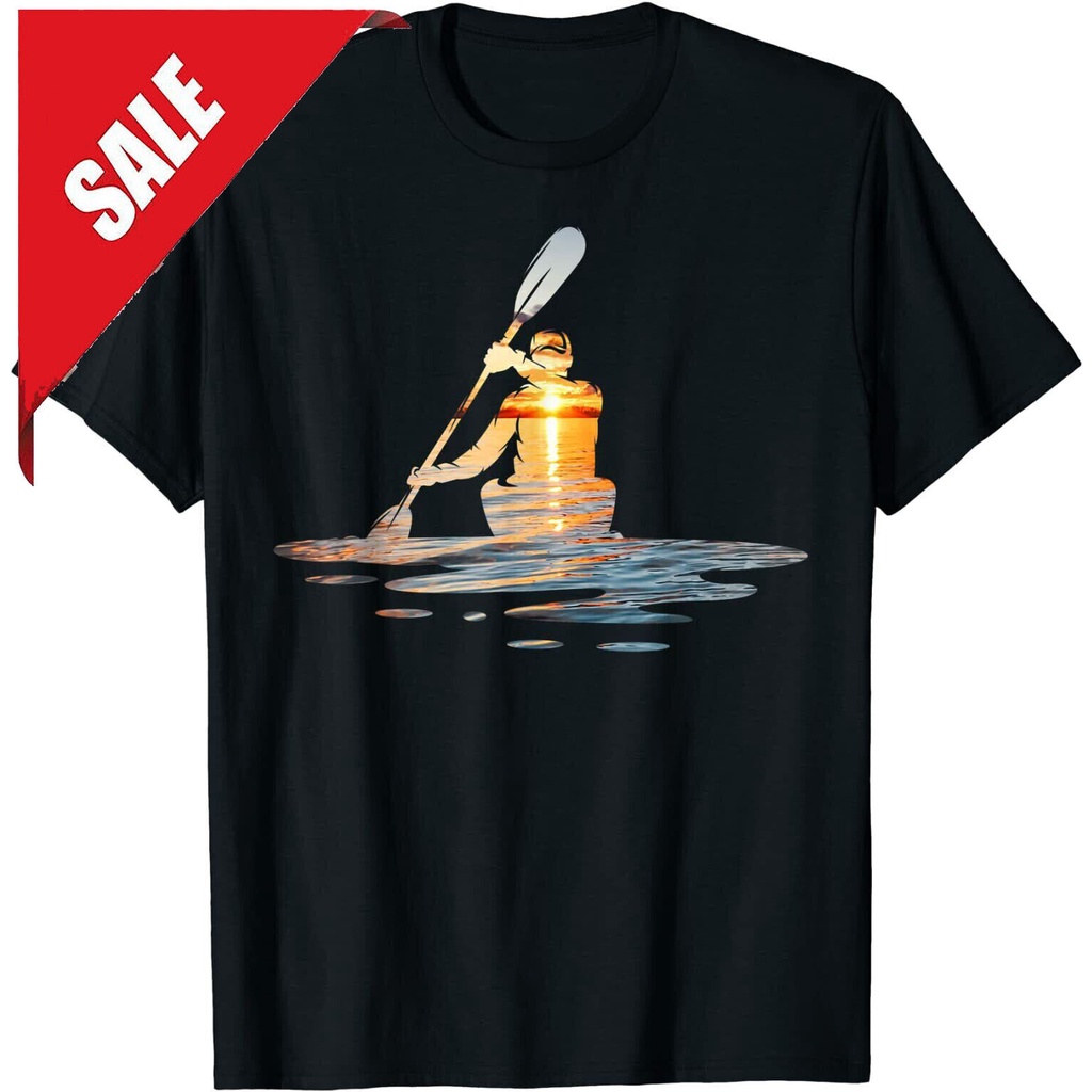 Quần áo thời trang Kayaking Silhouette Kayak Kayaker Áo thun