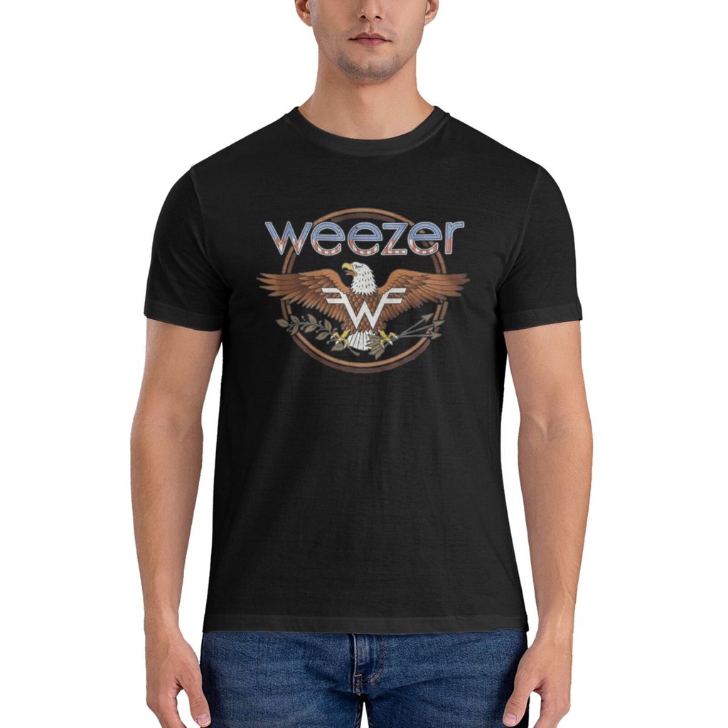 Áo thun nam Weezer Eagle Flying Men New Custom 100% Cotton