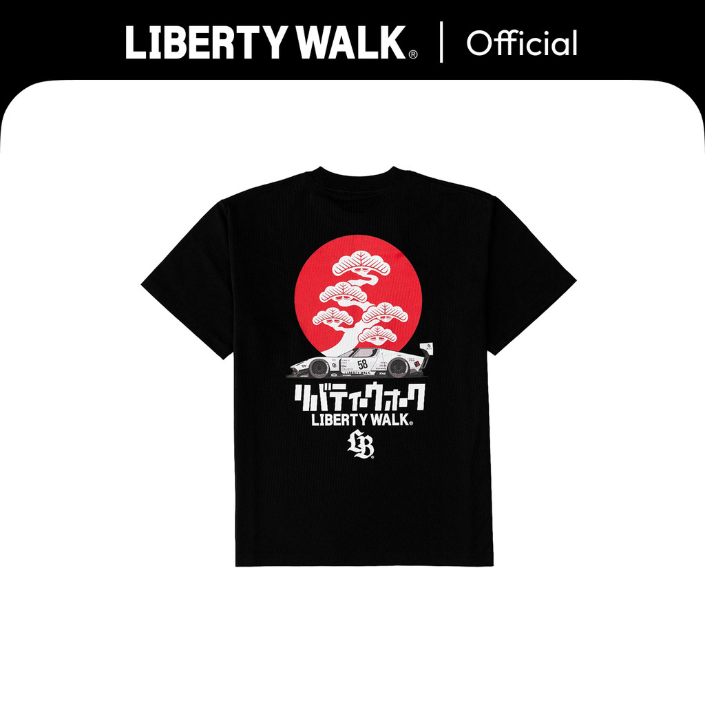 Liberty Walk Bonsai Hinomaru Miura Tee Black LBWK