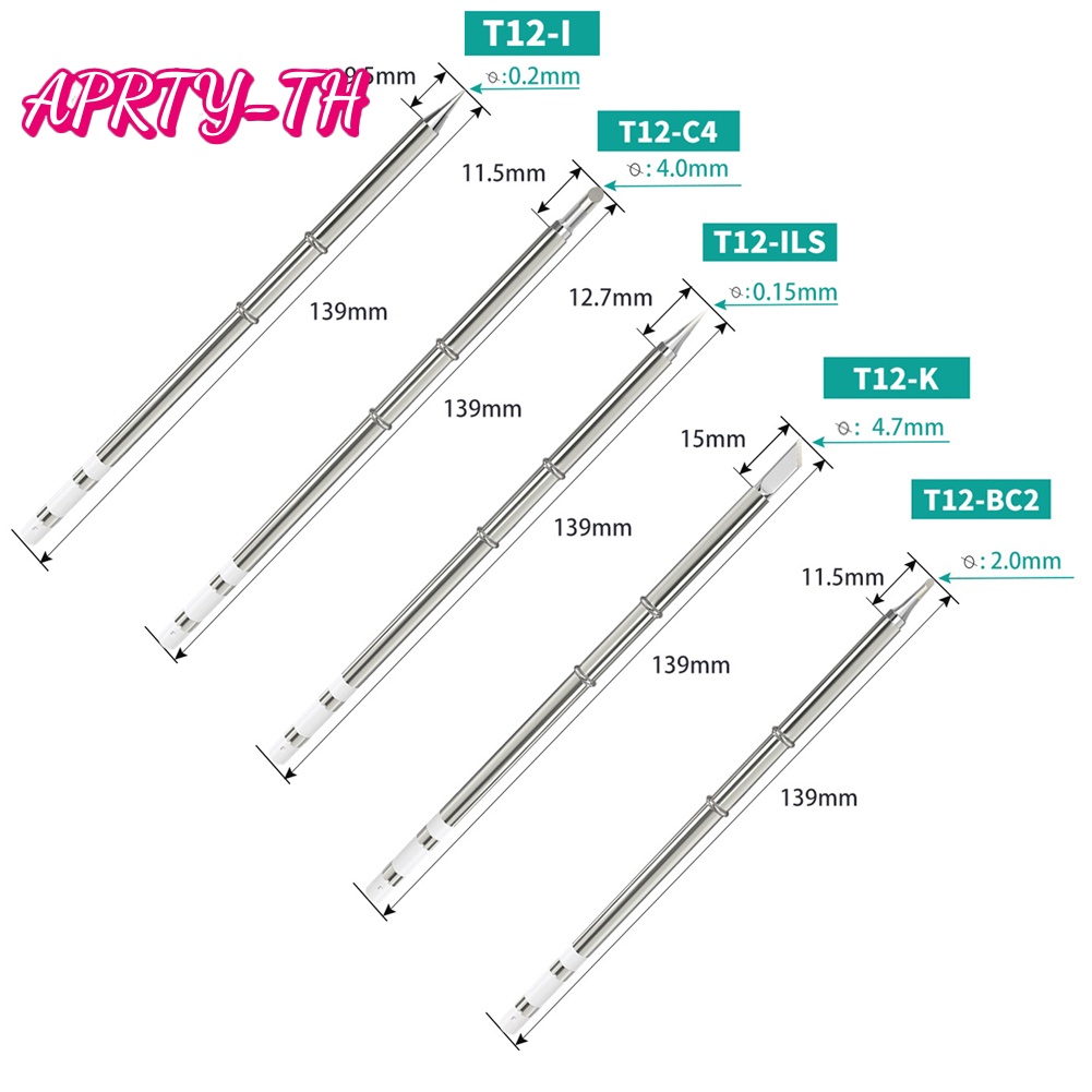 [APRTY] Đầu sắt hàn T12 Trạm hàn sắt hàn điện ILS / K / I / BC2 / C4 [APRIL]