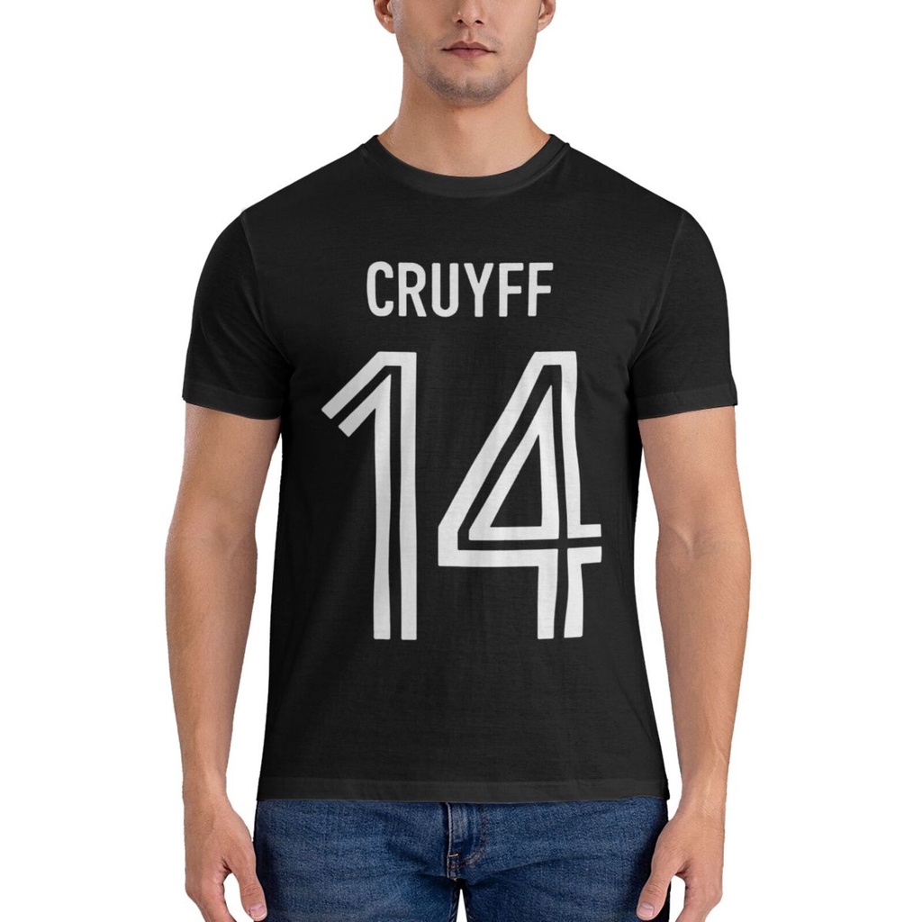 Johan Cruyff 14 Cầu thủ bóng đá Hà Lan Yohan Ajax Thiết kế tùy chỉnh Áo thun nam