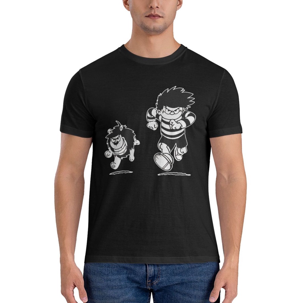 Dennis The Menace Retro Truyện Tranh Uk Gnasher Nam Mới Tùy Chỉnh 100% Cotton Áo