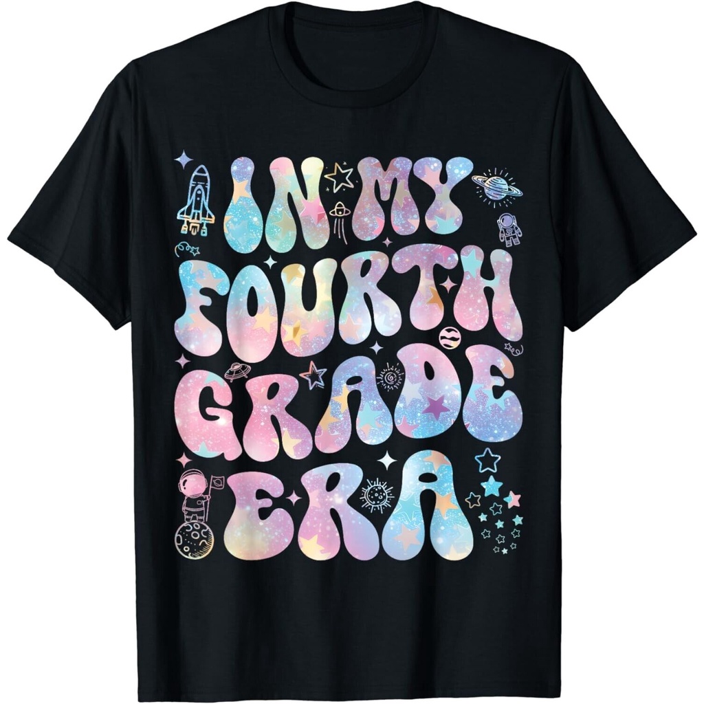 Áo thun In My Fourth Class Era Groovy Tie Dye Back To School 2024