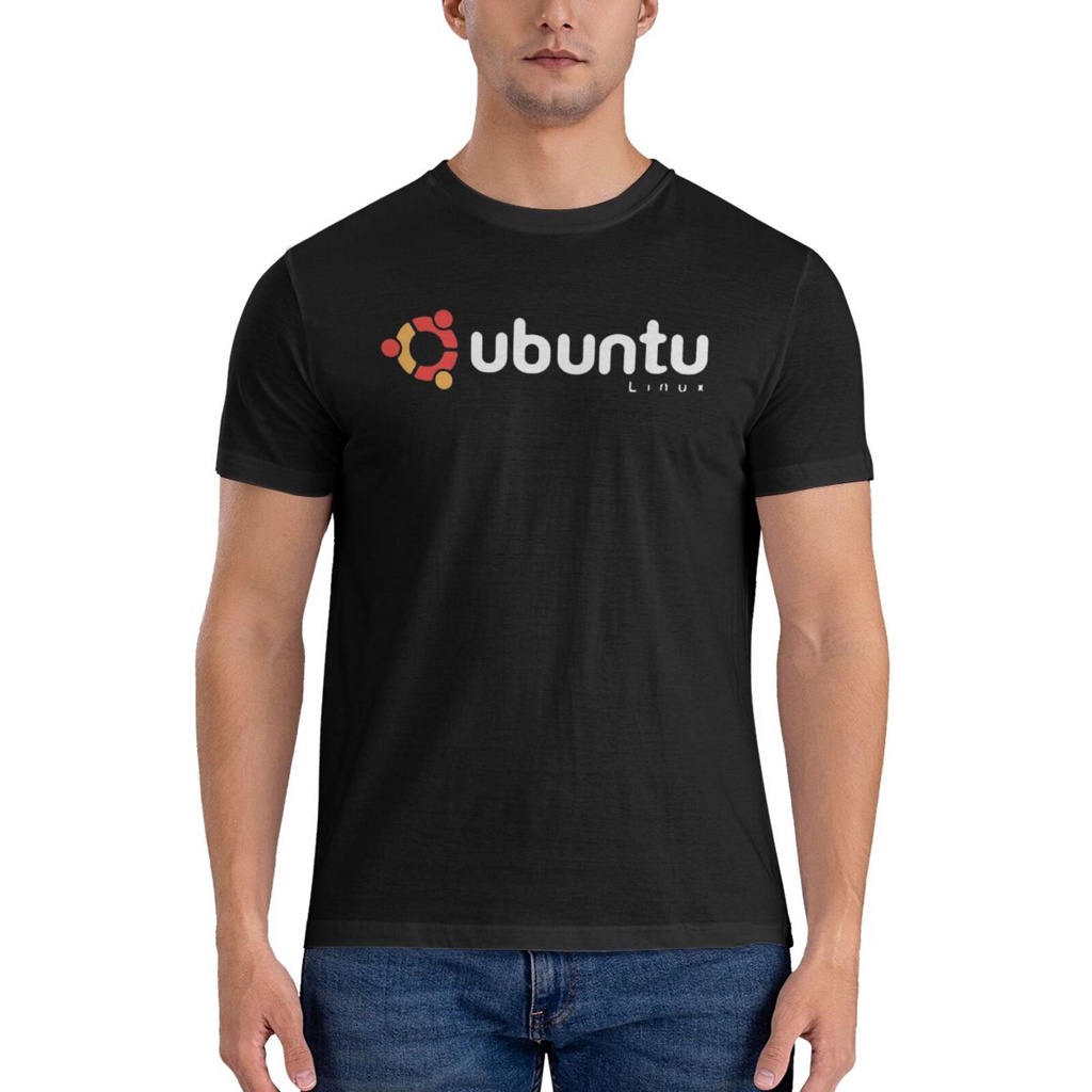 Áo thun nam 100% Cotton Ubuntu Linux có thiết kế tùy chỉnh độc đáo