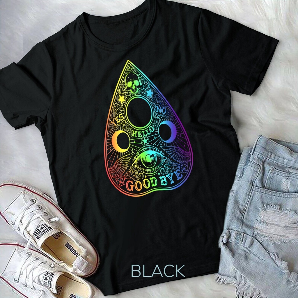 Ouija Board Planchette Gothic Paranormal Halloween Unisex Áo thun