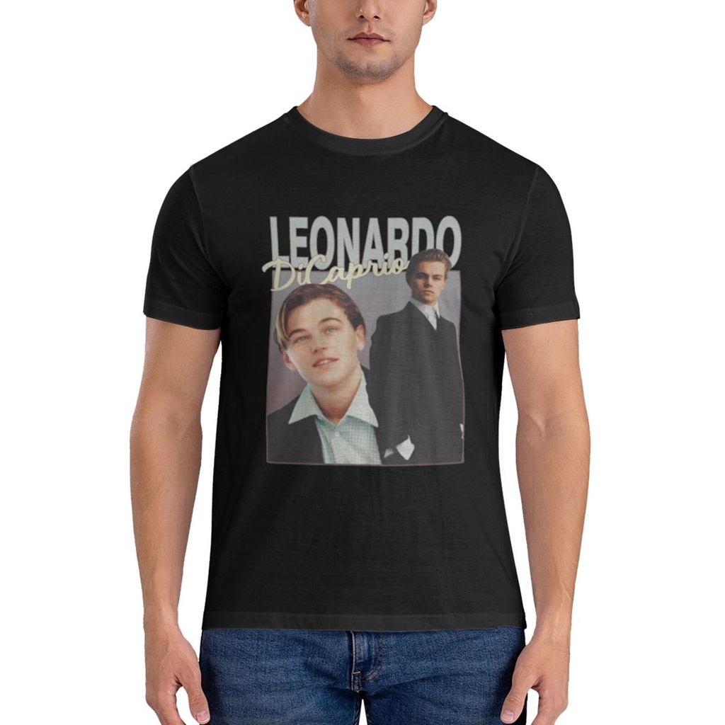 Leonardo Dicaprio Jack Dawson Titanic 100% Cotton Tùy Chỉnh Áo Thun Nam