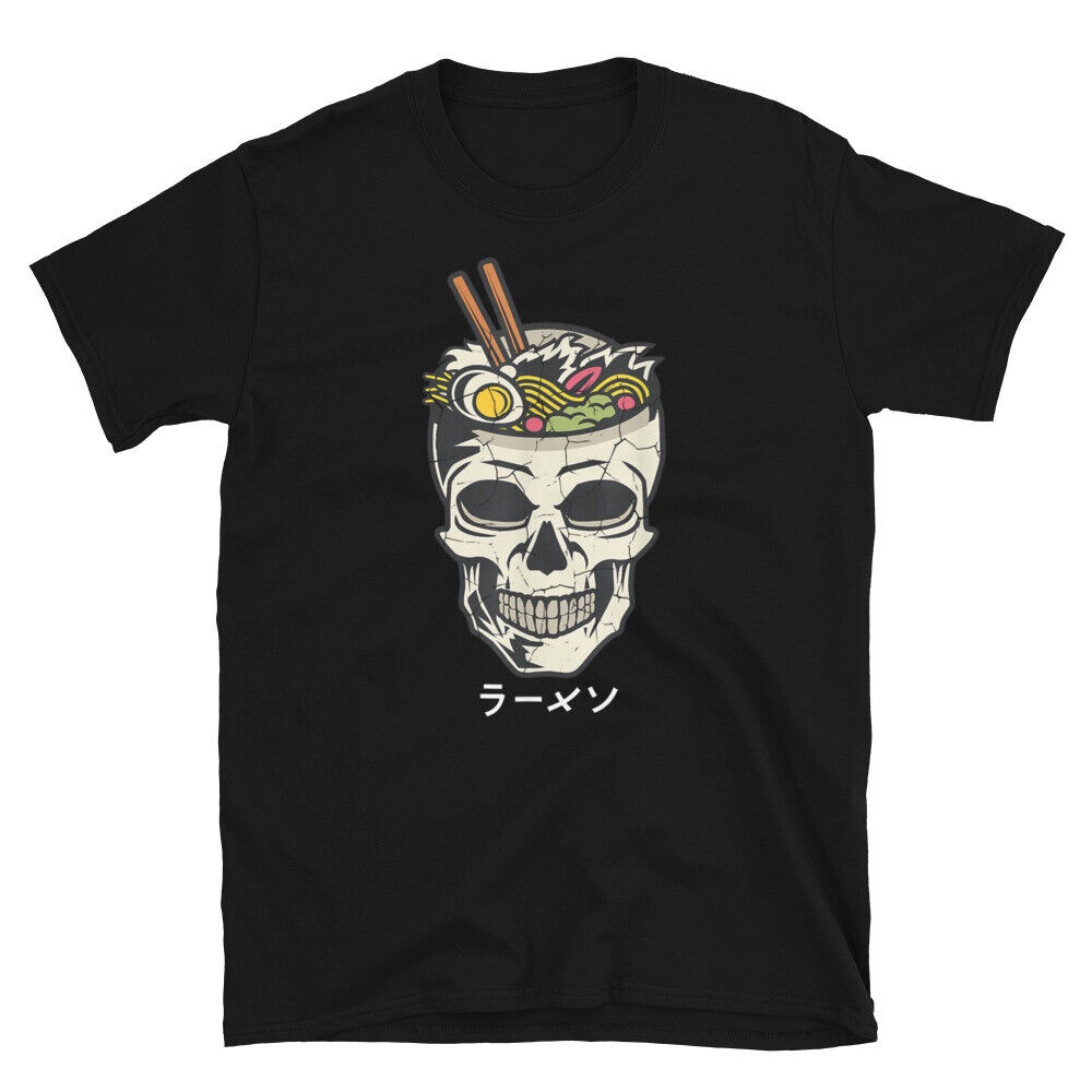 Ramen Skull Kawaii Otaku Nhật Bản Kanji Ramen Anime Otaku Manga Weeb Tee