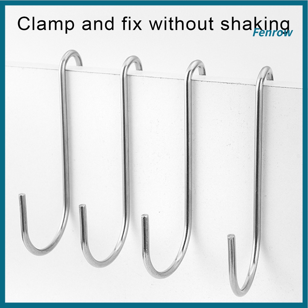 [fenrow.]5 Chiếc Móc Rèm Hình Chữ S Chịu Lực Lớn Chịu Lực Chịu Lực Chịu Lực Chống Rỉ Trượt Chuông Th