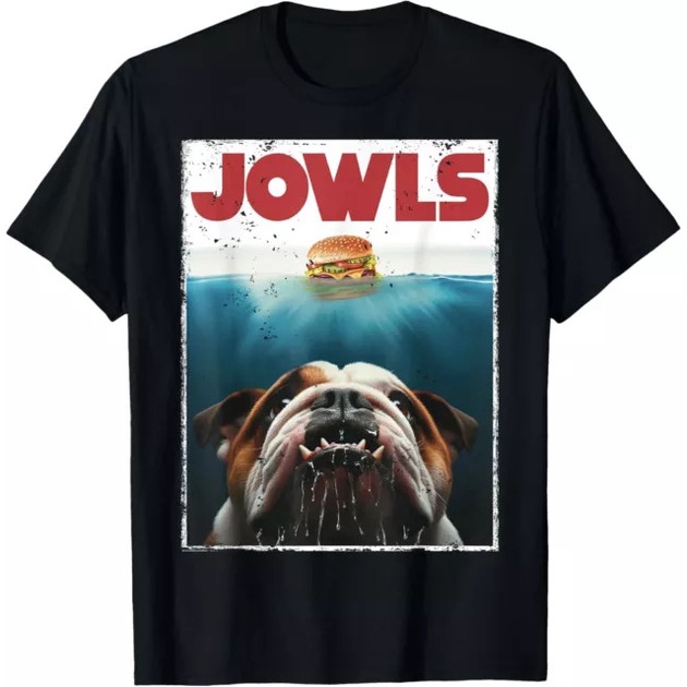 Ngộ nghĩnh Tiếng Anh Bulldog Jowls Burger Bully _ Chó Mẹ _ Chó Bố Áo Thời Trang Cho Nam