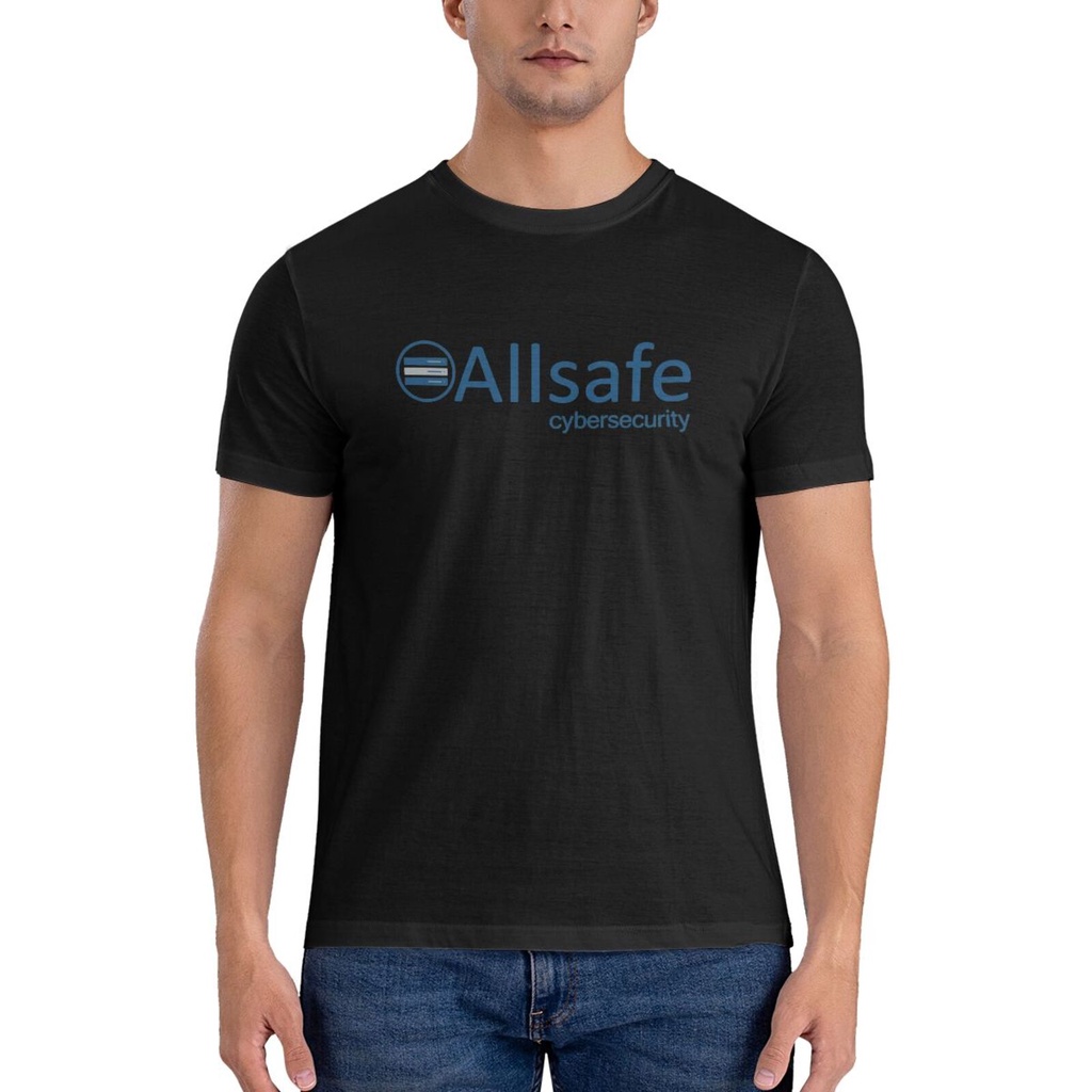 Allsafe All Safe Cyber Security Corp Áo thun nam 100% Cotton có thiết kế tùy chỉnh độc đáo