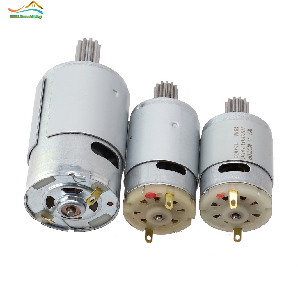 [Smellshi] Động Cơ Cho Trẻ Em Xe Điện 550 RS390 RS380 12V 6V DL555 24V 10 Răng 1 cm