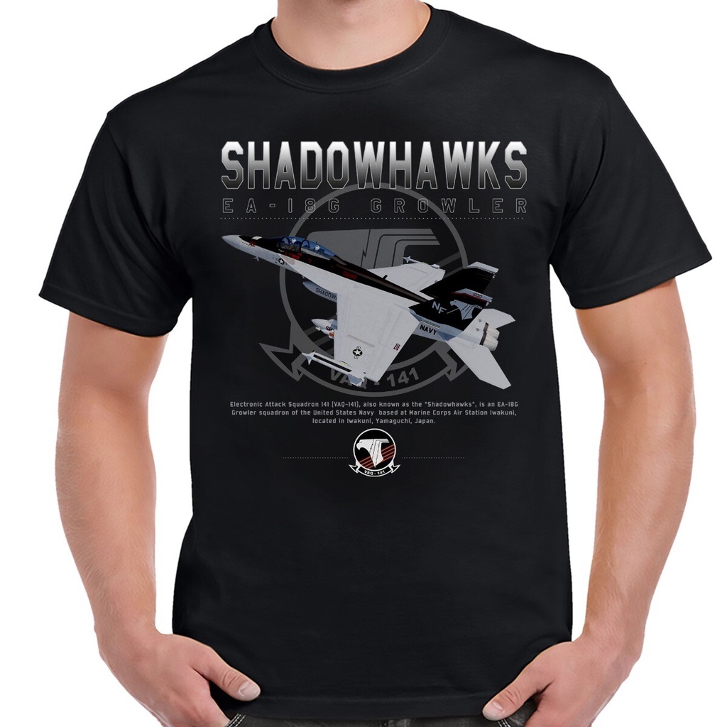 Vaq-141 Shadowhawks Ea-18G - Áo sơ mi nam mới, thiết kế nổi bật