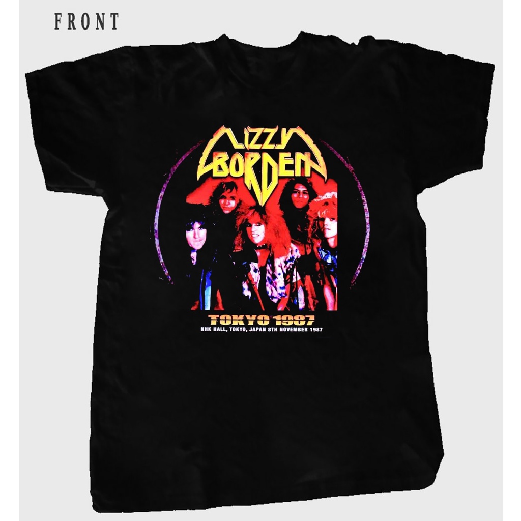 Áo thun Lizzy Borden Band 1987 Tour Unisex