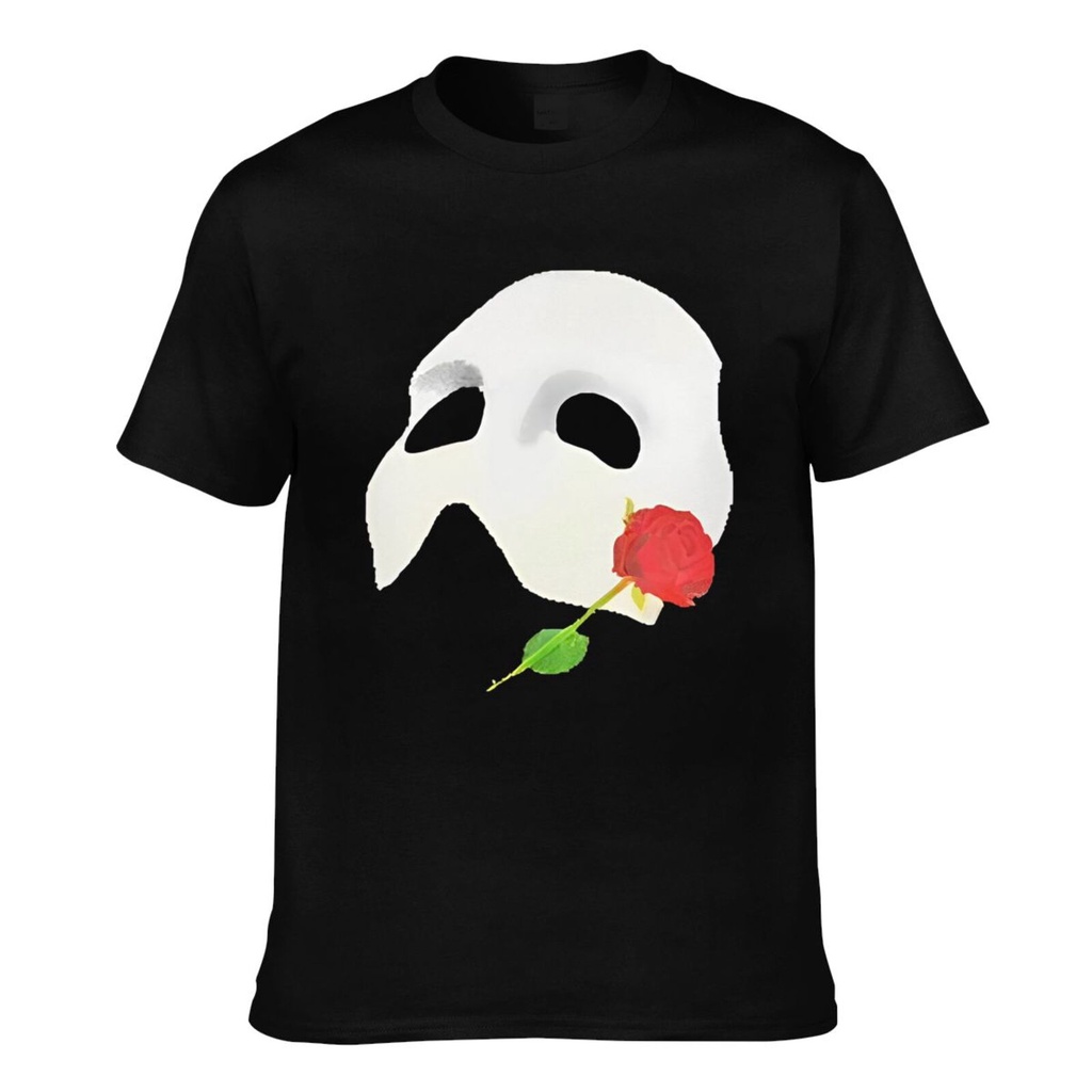 Chất lượng tốt Phantom Of The Opera Musical Mask Áo thun nam Cotton nguyên chất