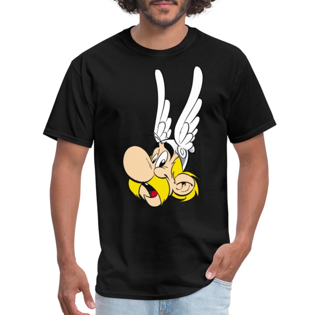 Phong Cách Retro thập niên 80 Đồ Họa Asterix & Obelix Asterix Chân Dung Áo Thun Nam Lý