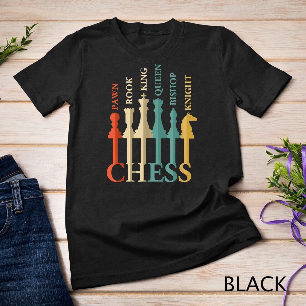 Cờ vua Rook Pawn Bishop Checkmate Cờ vua Áo thun Unisex