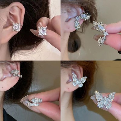 Kẹp tai bướm nhiều lớp phong cách DREJEW Ins không xỏ tai kẹp xương tai
