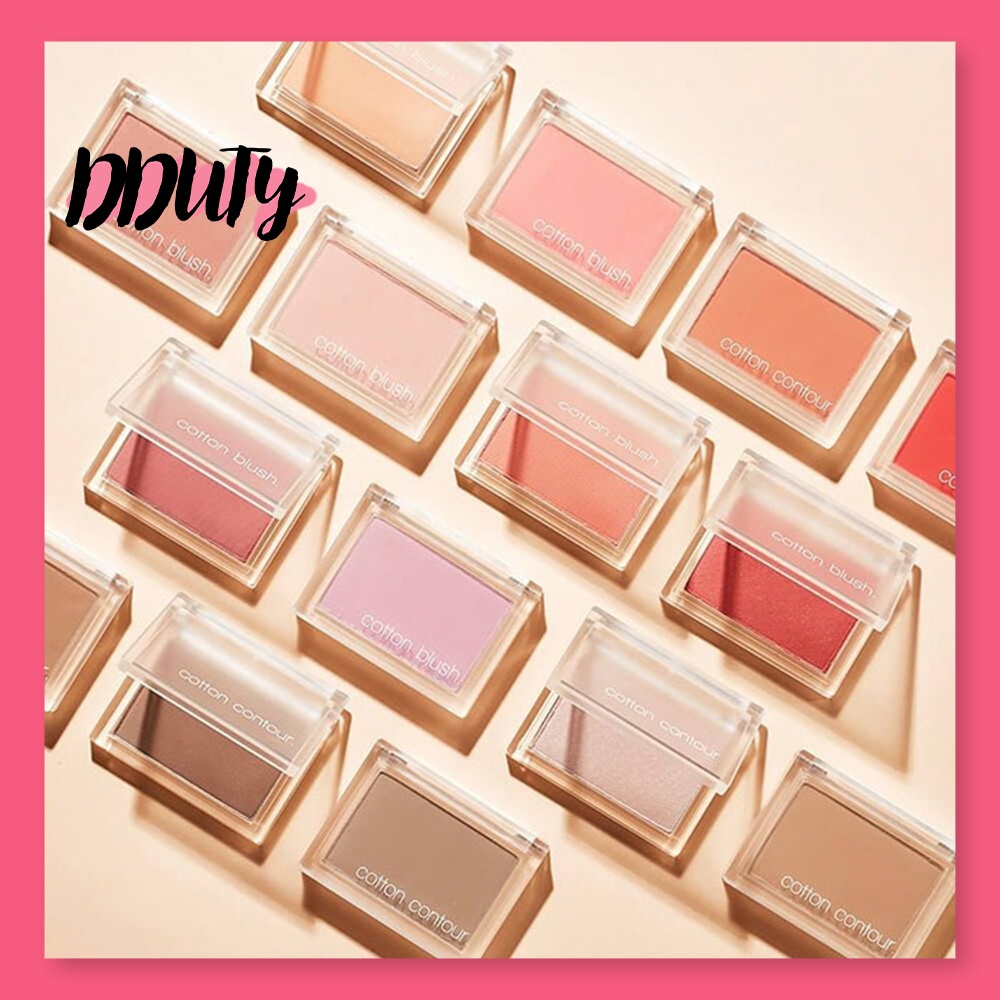 Missha cotton mix blush, Chuối Dâu / Kẹo dẻo tan chảy / Bánh crepe má hồng 11g no.1 missha, cotton m