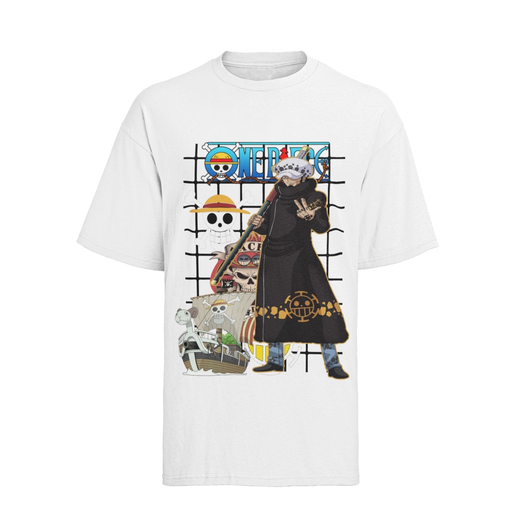 One Piece Zorro Luffy Law Gear 5 Pirate Luffy Áo sơ mi nam Cotton hữu cơ