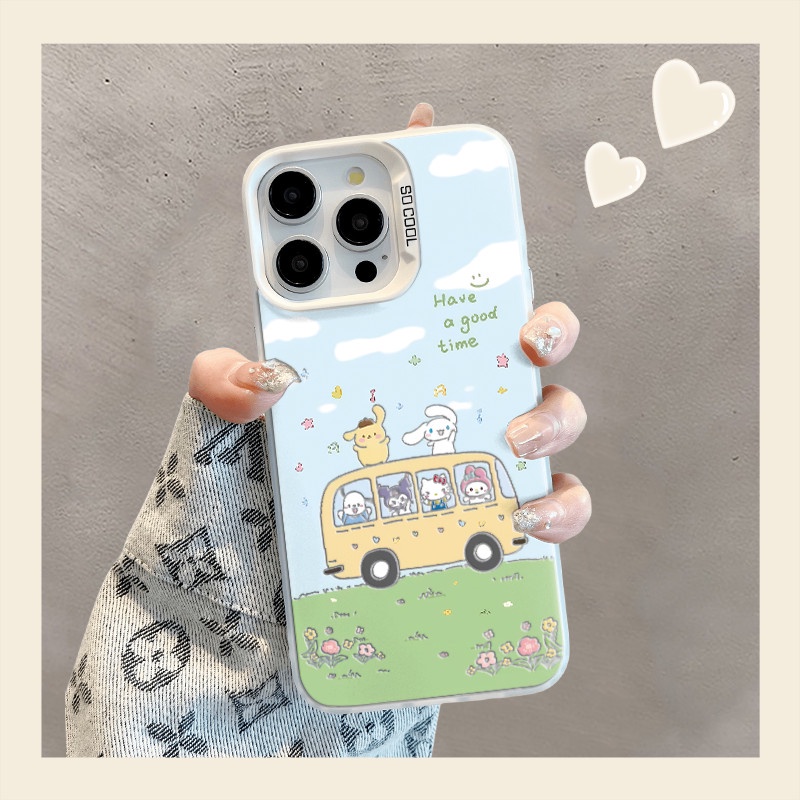 Ốp lưng Sanrio Bus Hellokitty cho Vivo Y17 Y12 Y12S Y30 Y7S Y50 Y100 S10 S10E V23E V23 V25 V27 V29 X
