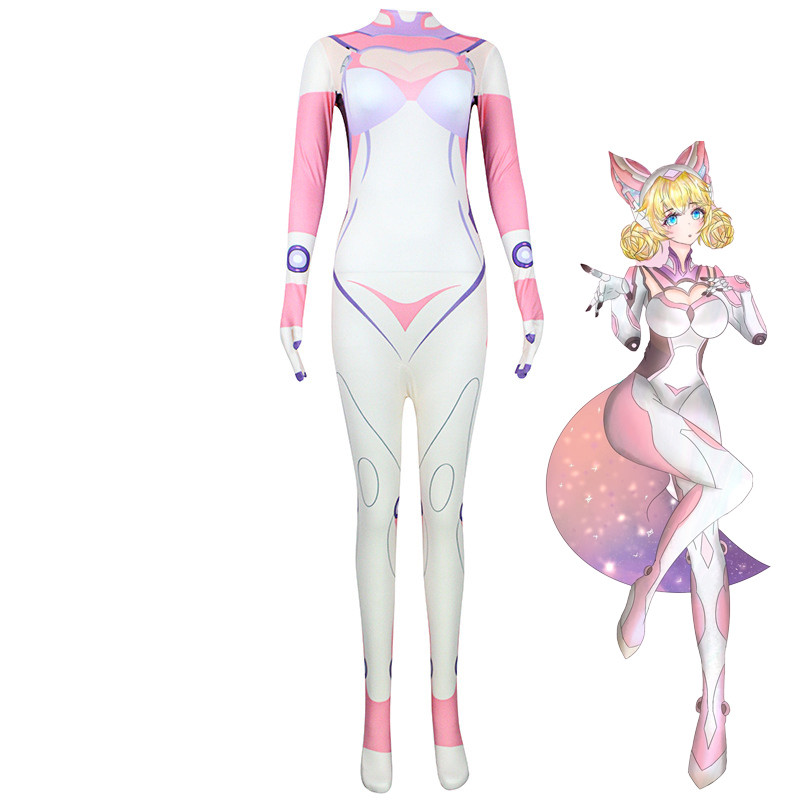 Trò Chơi Nóng 5v5 Đấu Trường Trò Chơi Cosplay Mage Dakki Trang Phục Hóa Trang Màu Hồng Body