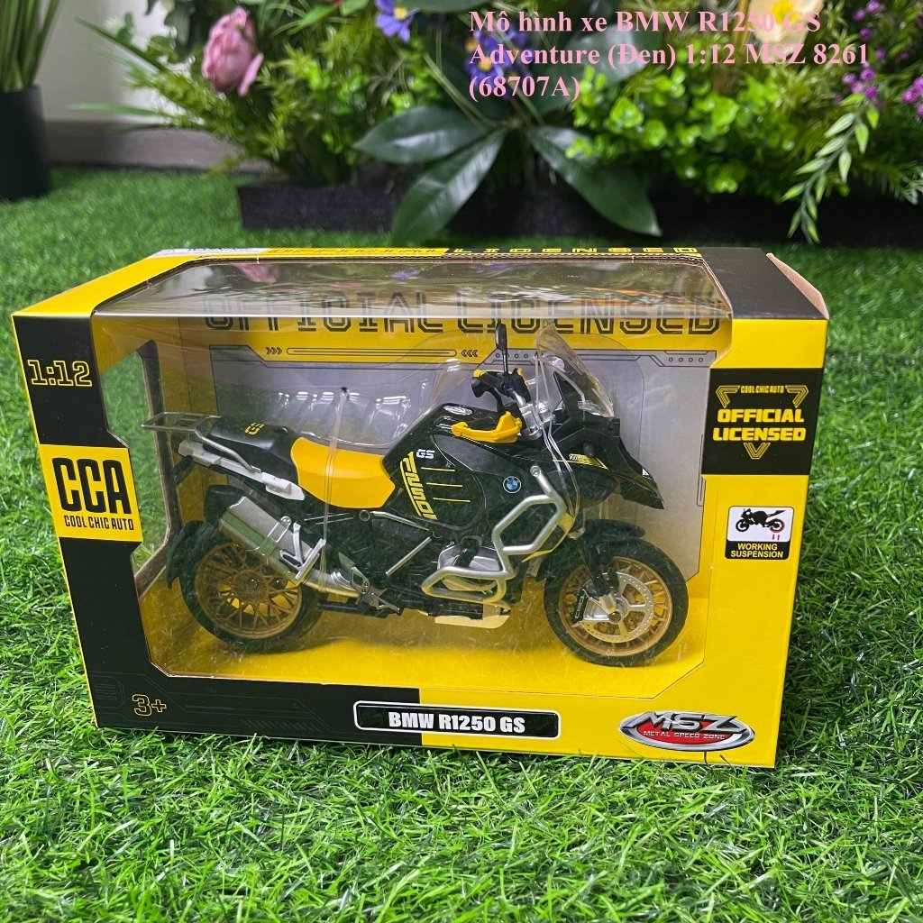Mô Hình Xe BMW R1250 GS Adventure Tỷ Lệ 1:12 MSZ – Đồ Chơi Xe Máy Kim Loại Lắp Ráp Trưng Bày Quà Tặn