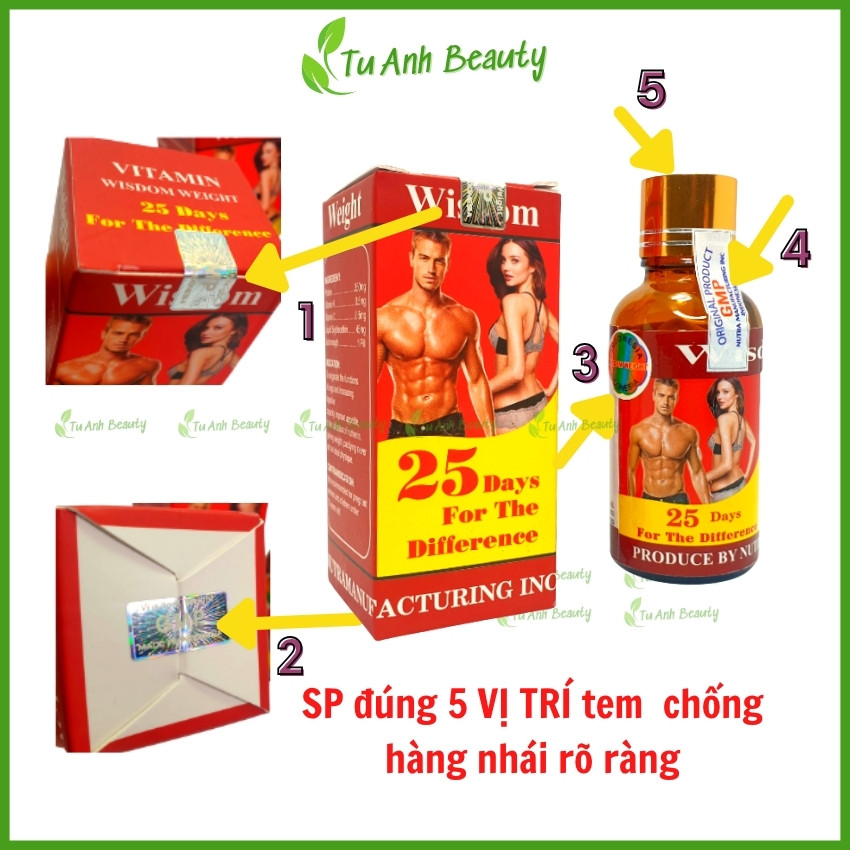 Vitamin wisdom weight, vitamin hỗ trợ tăng cân wisdom weight chính hãng indonesia giúp tăng cân an t