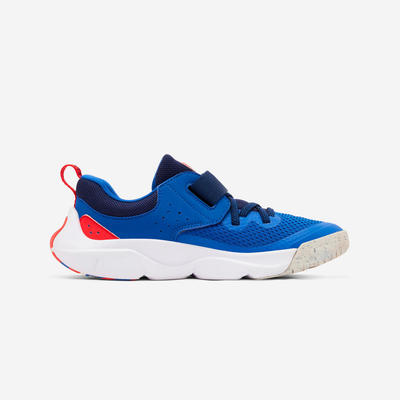 Giày thể thao trẻ em có quai dán DECATHLON Playful Fast xanh dương/trắng mã 8807348