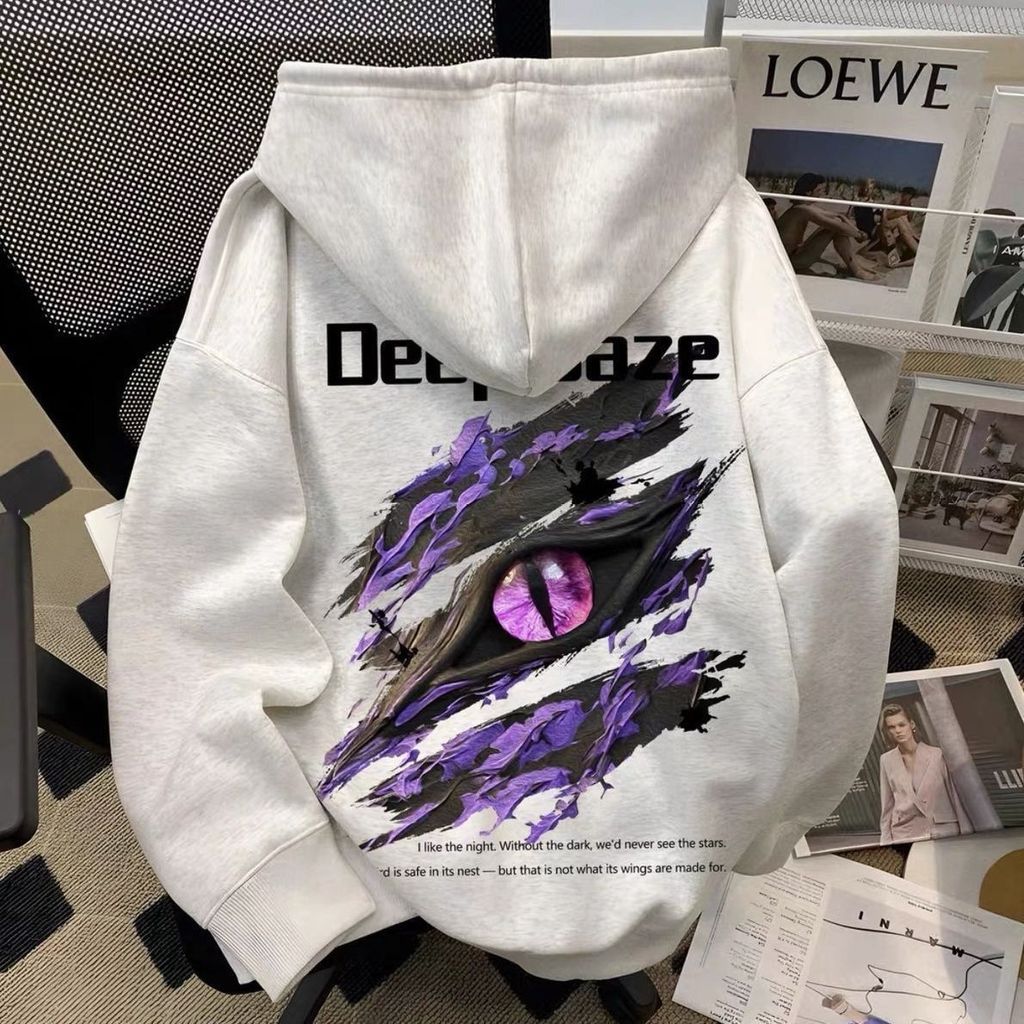 <[CDATA[Áo hoodie nam Devil's Eye lót lông cừu]]>