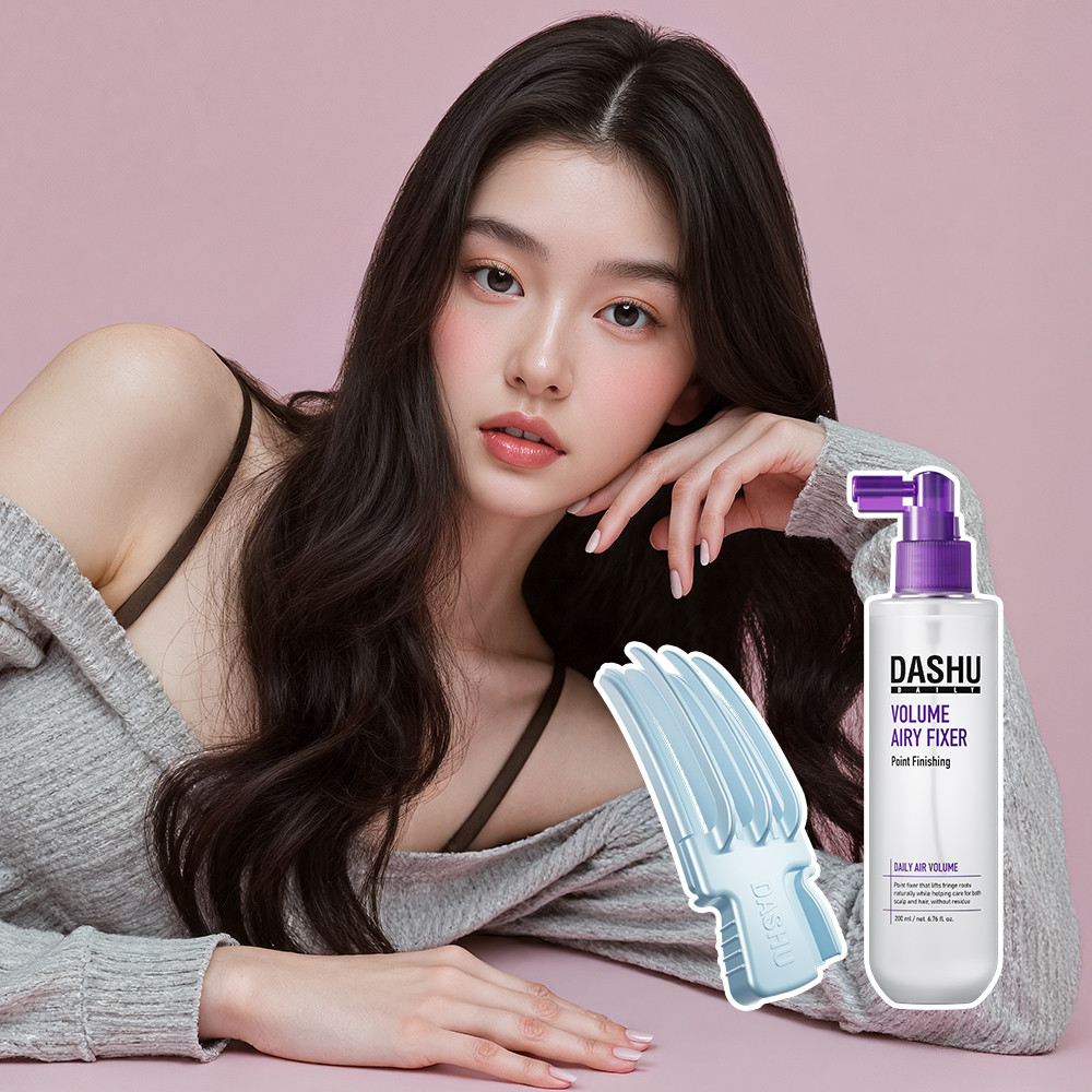 DASHU Daily Volume Pick Slim [Crown Root Volume] + Daily Volume Airy Fixer 200ml +