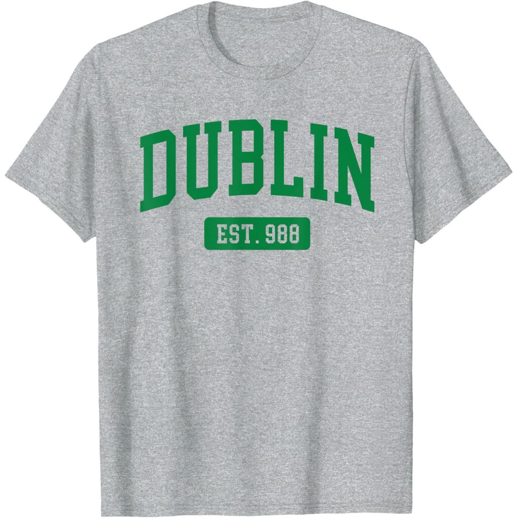 Áo thun cotton nam Dublin Ireland Est. Áo thun cổ điển Ireland 988