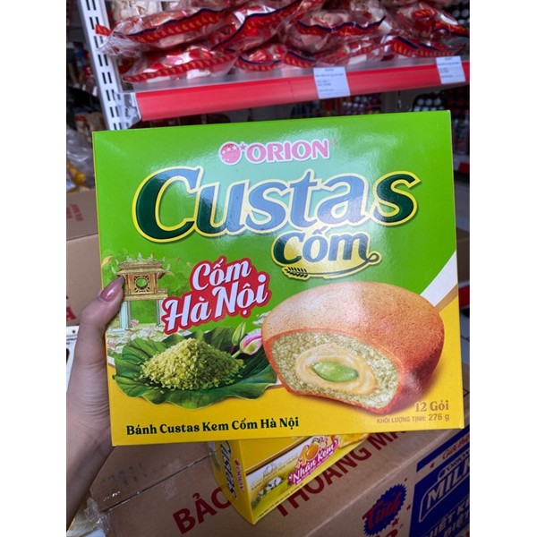 Bánh trứng Custas cốm 12p 276g