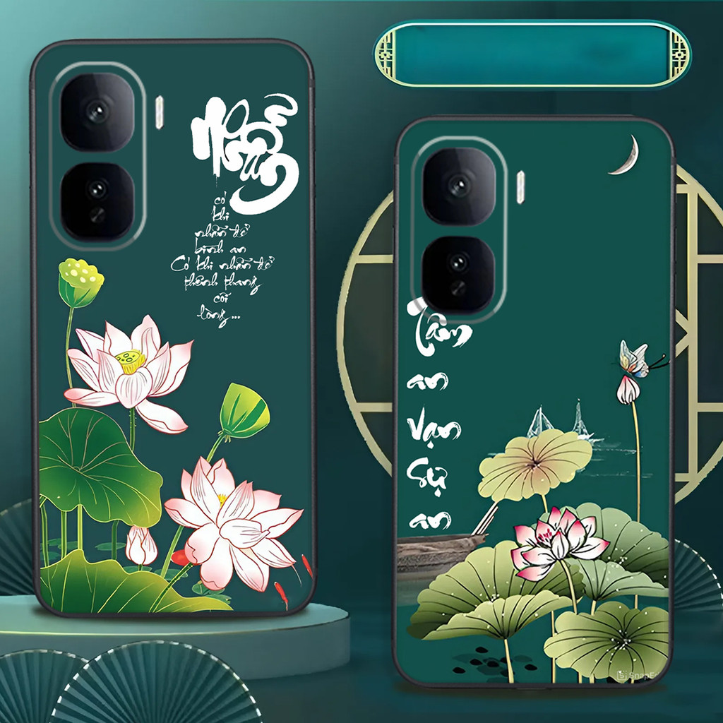 Ốp lưng Vivo IQ00 Neo 10 thư pháp tài,lộc,tâm an bảo vệ camera/GENZ