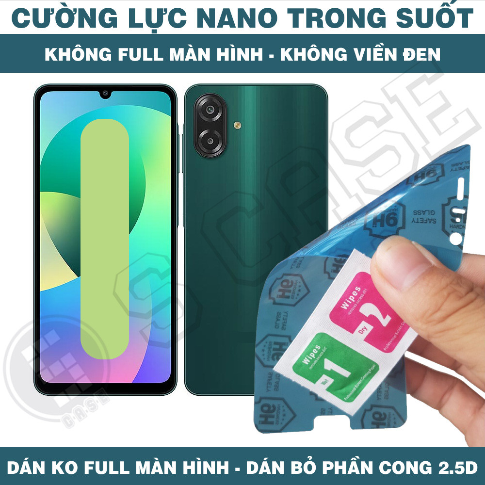 Cường Lực Nano Cho Samsung F07 F06 F05 F04 F02s - Trong Suốt, Không Full Màn, Không Viền Đen