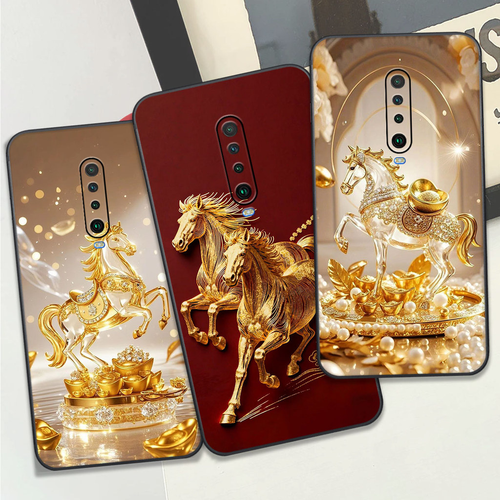 Ốp lưng Xiaomi Redmi K30 / Redmi K30 5G in hình ngựa vàng Clover case