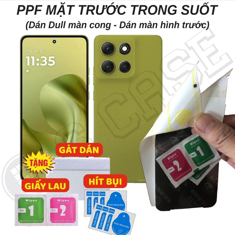 Dán PPF Full Màn Trong Suốt Cho Motorola Moto G86 Power G86 G67 Power