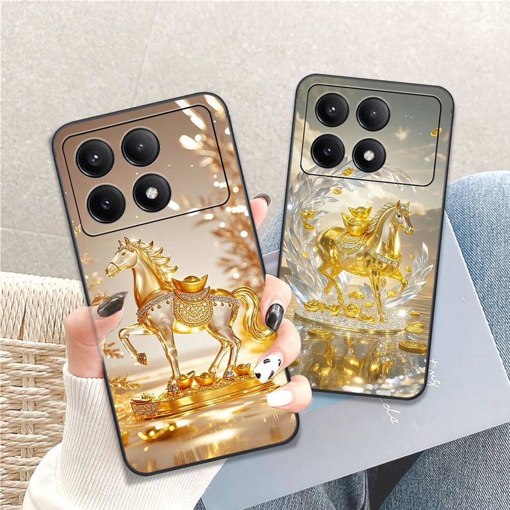 Ốp lưng Xiaomi Redmi K70 / K70 PRO / K70E / K70 ULTRA in hình ngựa vàng Clover case