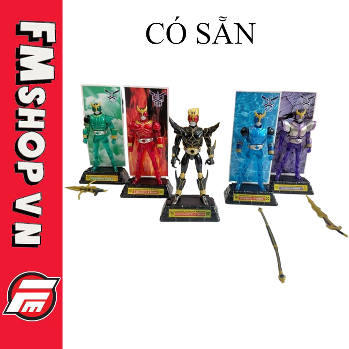 (No Box) Mô Hình Nhân Vật Set SHS Kuuga Ultimate + 4 Kuuga Clear Ver