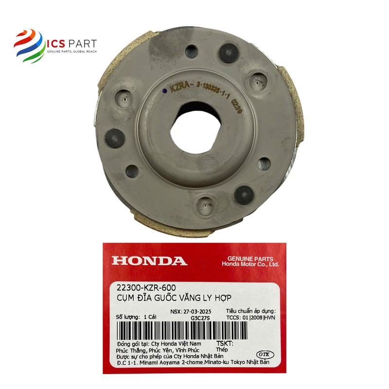 22300KZR600 |  CỤM ĐĨA GUỐC VĂNG LY HỢP SH Mode 125 K29, SH Nữ 125     Honda