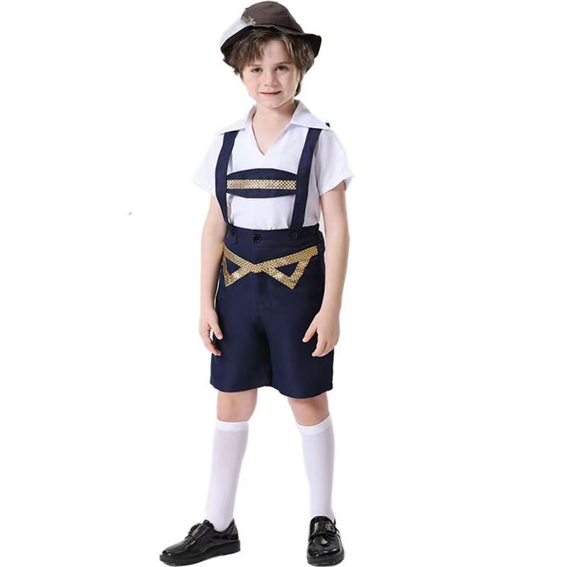 Trẻ em Oktoberfest Dirndl Trang phục bé trai Bavaria Bia Đảng Trang phục Munich