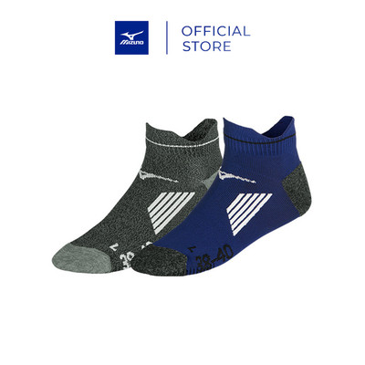 Vớ/Tất chạy bộ UNISEX ACTIVE TRAINING MID 2P - Xanh Black J2GX1055Z11