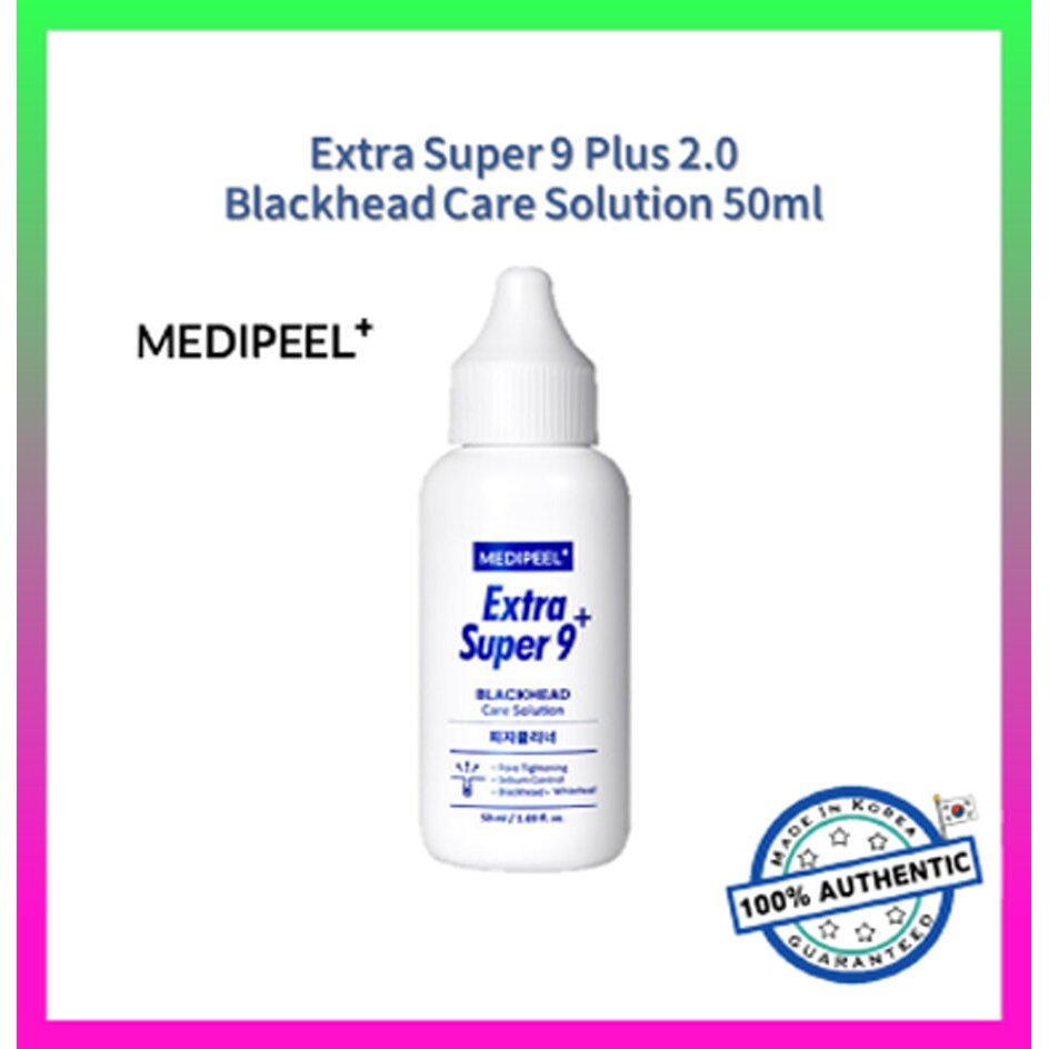 [MEDIPEEL] Dung dịch chăm sóc mụn đầu đen Extra Super 9 Plus 2.0 50ml