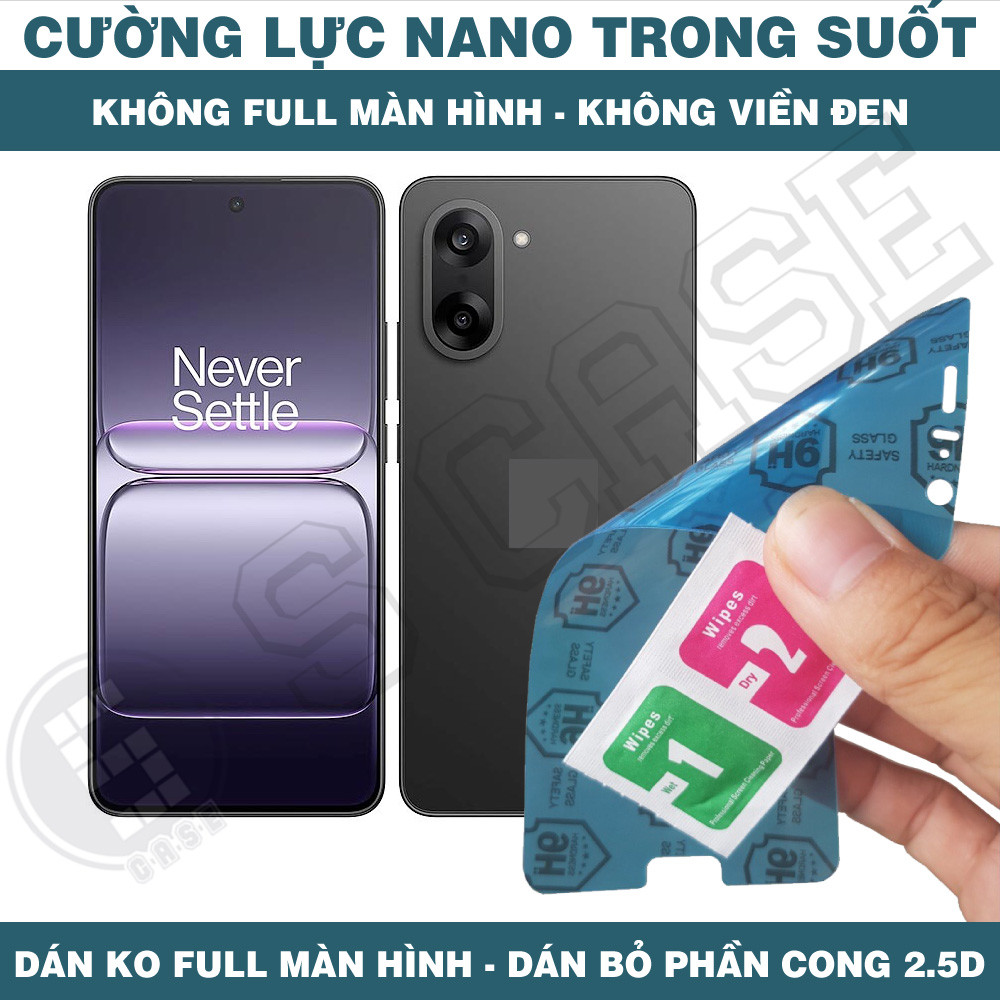 Cường Lực Nano Cho Oneplus CE5 CE4 Lite Nord CE 5 CE 4 - Trong Suốt, Không Full Màn, Không Viền Đen