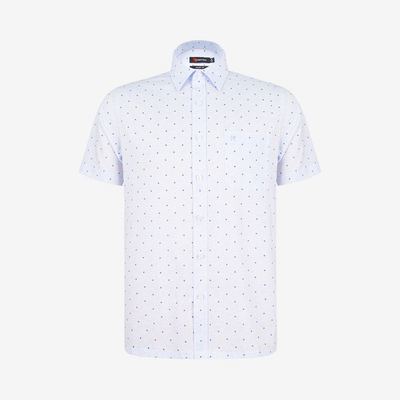 Áo sơ mi nam KHATOCO Tailor Fit ngắn tay A1MN538T2-CNIN820-2709-N