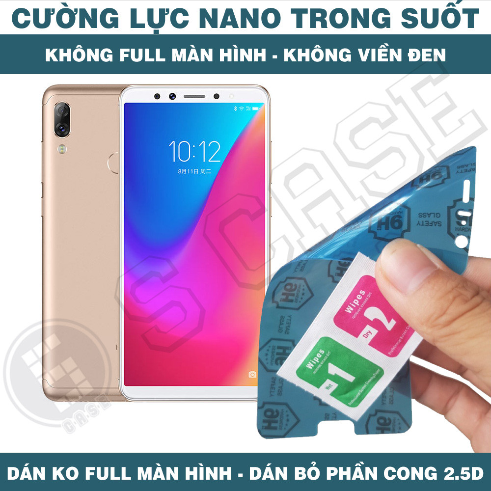 Cường Lực Nano Cho Lenovo K5 Pro K5 Play K3 Note - Trong Suốt, Không Full Màn, Không Viền Đen