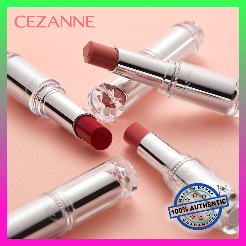 [Cezanne] Son bóng lâu trôi 3.2g / Son môi dưỡng ẩm dưỡng ẩm Tint Glow Lip Makeup