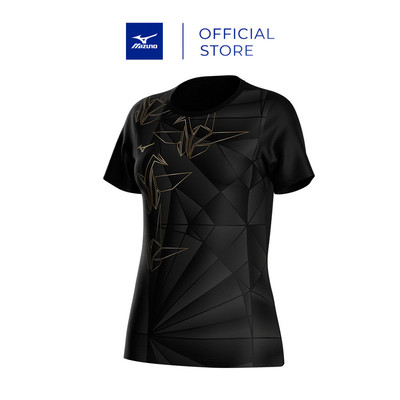 Áo NỮ ACTIVE DRYAEROFLOW GRAPHIC SHORT SLEEVE TEE - Đen Vàng J2GAD25799
