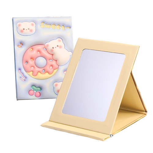 Gương Gập Để Bàn MG18 – Gương mini xinh xắn, tiện dụng, thiết kế đáng yêu cho bàn học và bàn trang đ